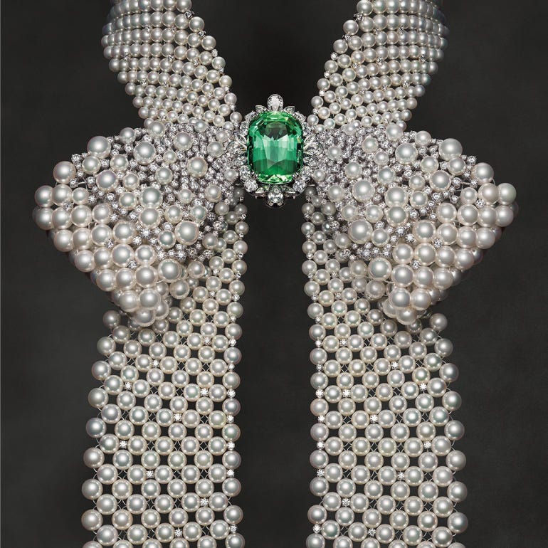 Mikimoto unveils its new high jewellery collection “The Bows” during Paris Haute Couture Week